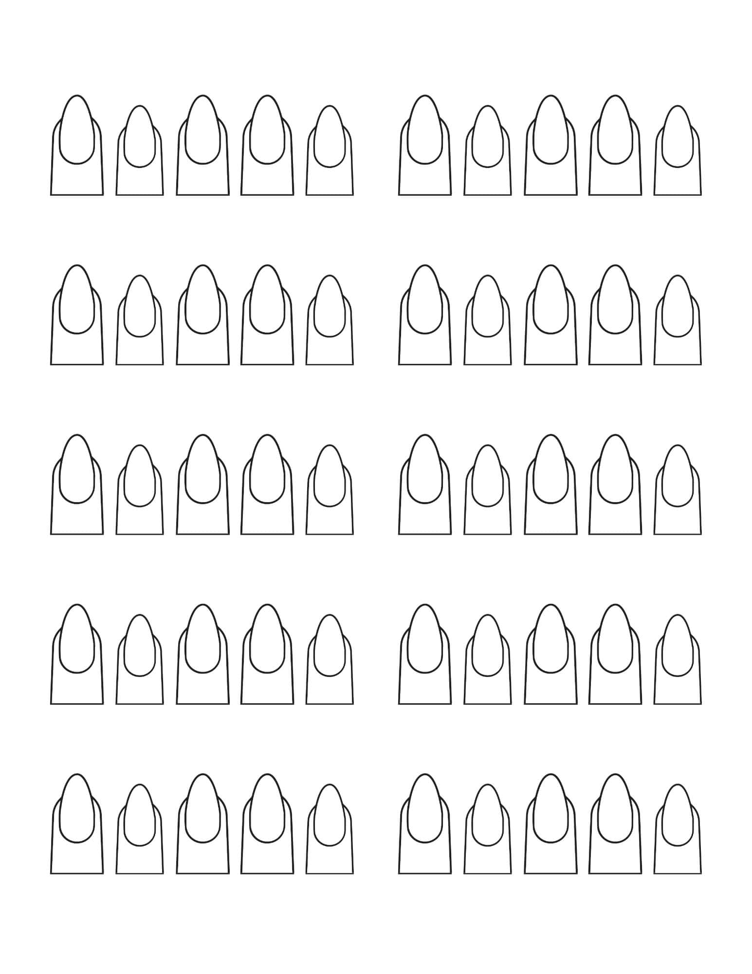 Nail Design Template Printable Nail Design Template Printable