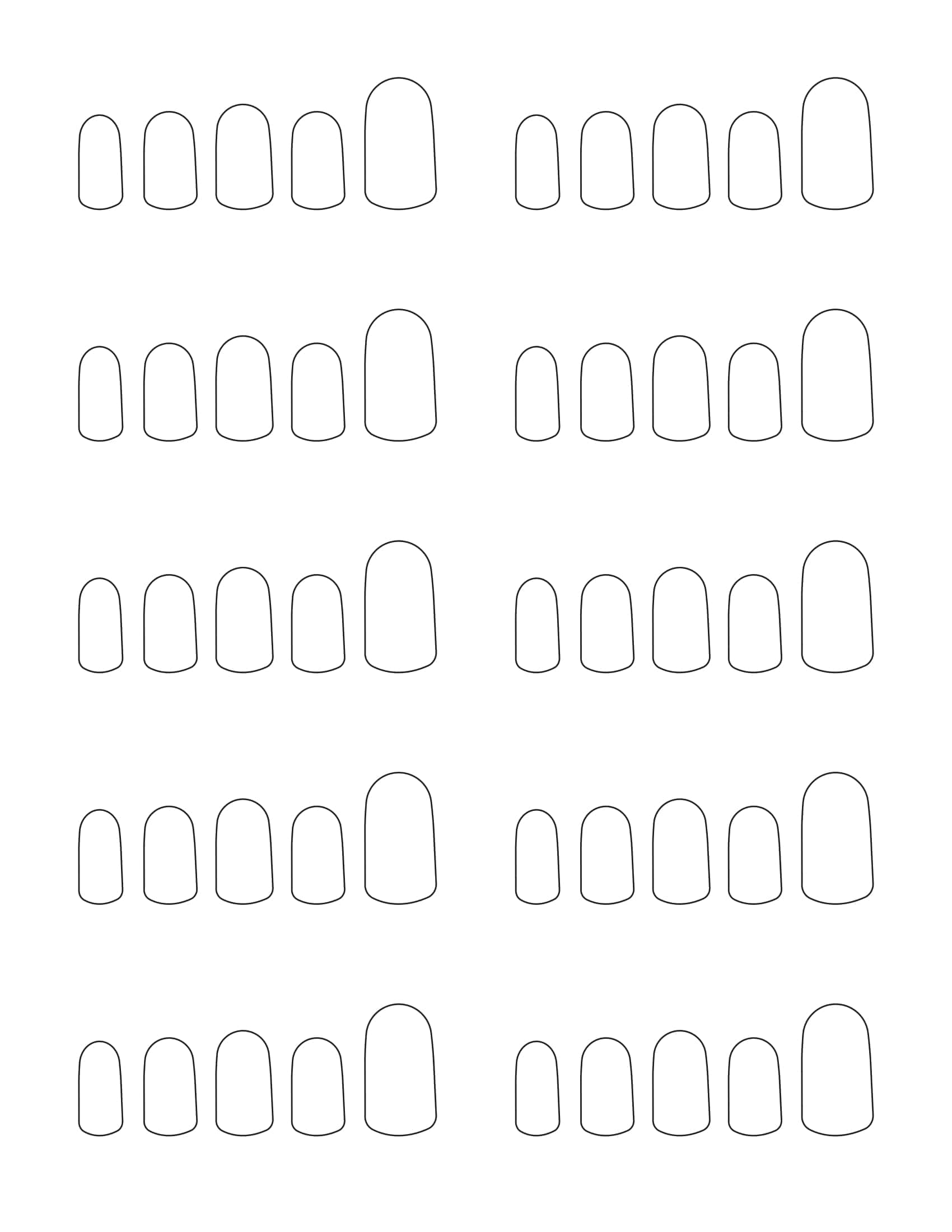 Nail Design Template Simple PDF Nail Design Template Simple PDF