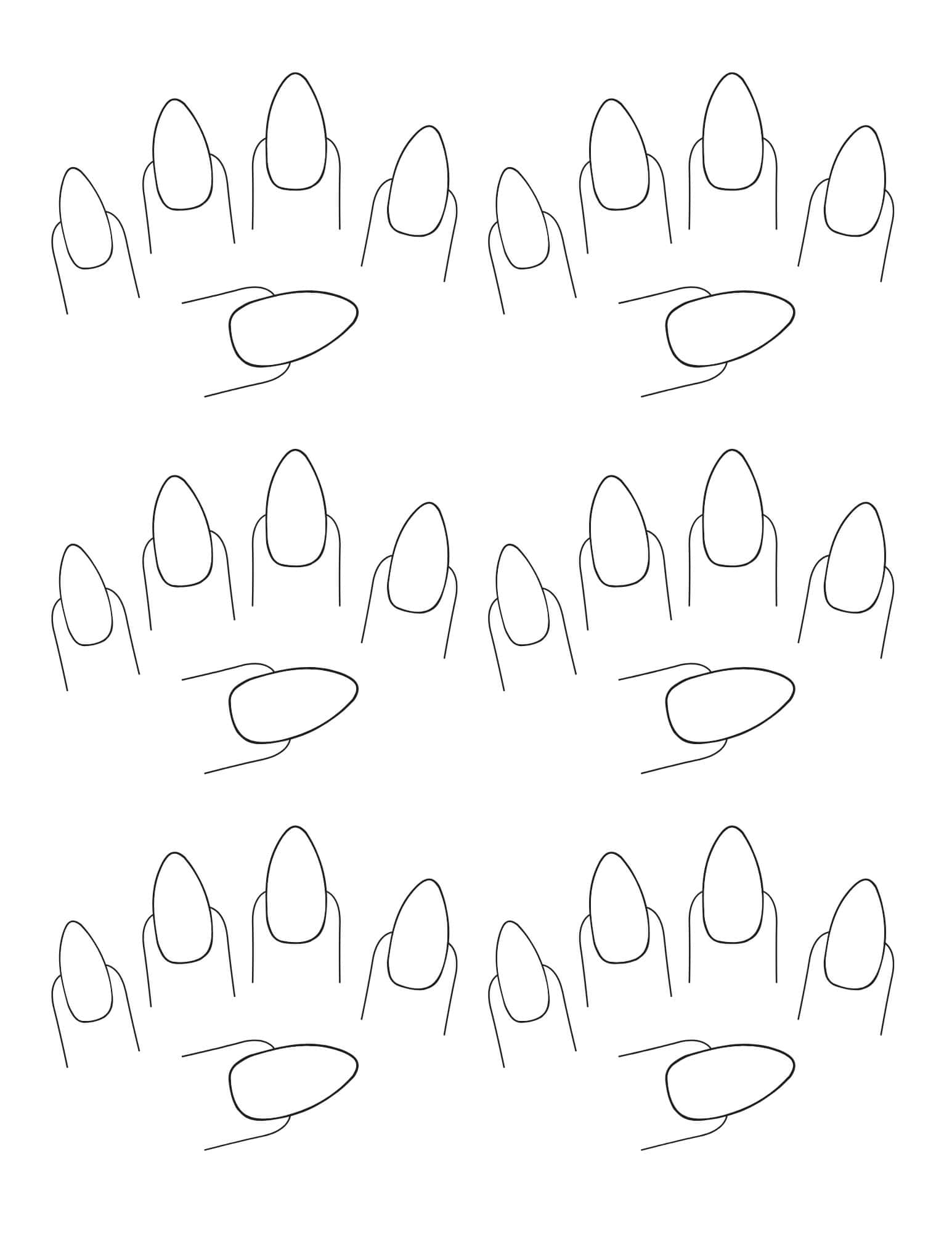 Nail Design Template Simple Nail Design Template Simple