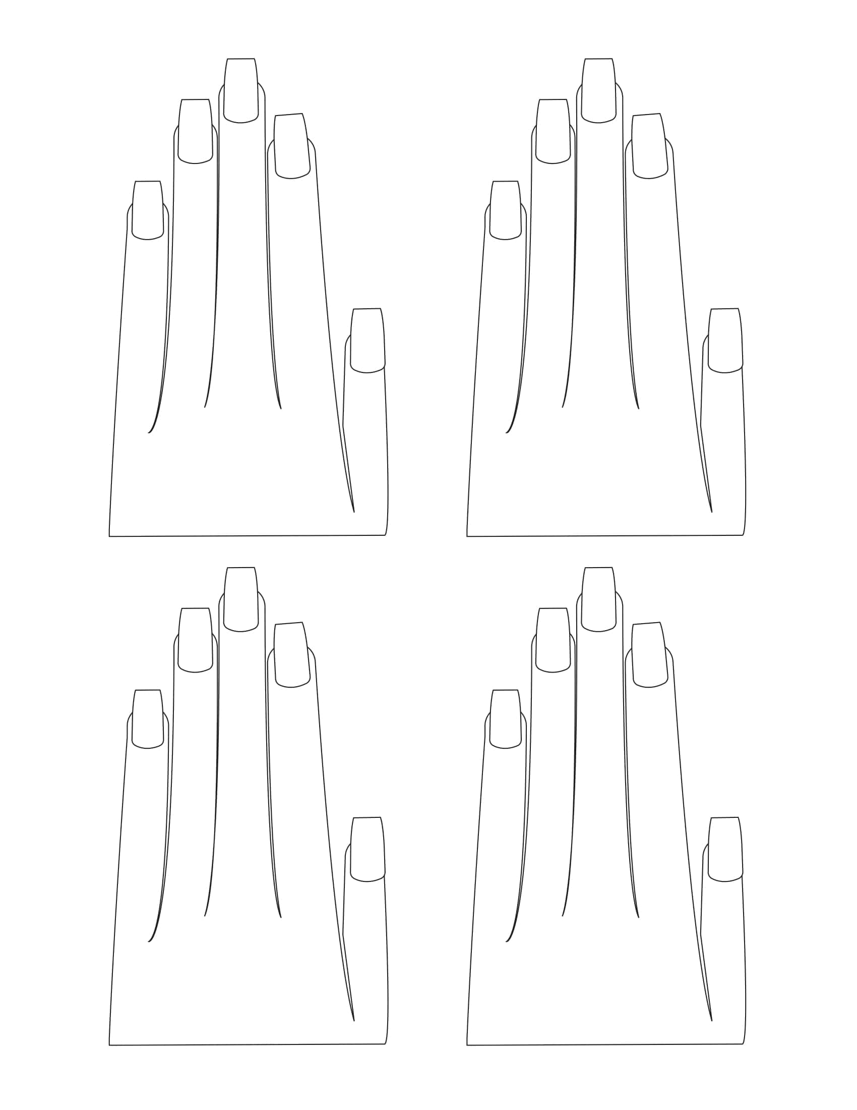Nail Design Template Word Nail Design Template Word