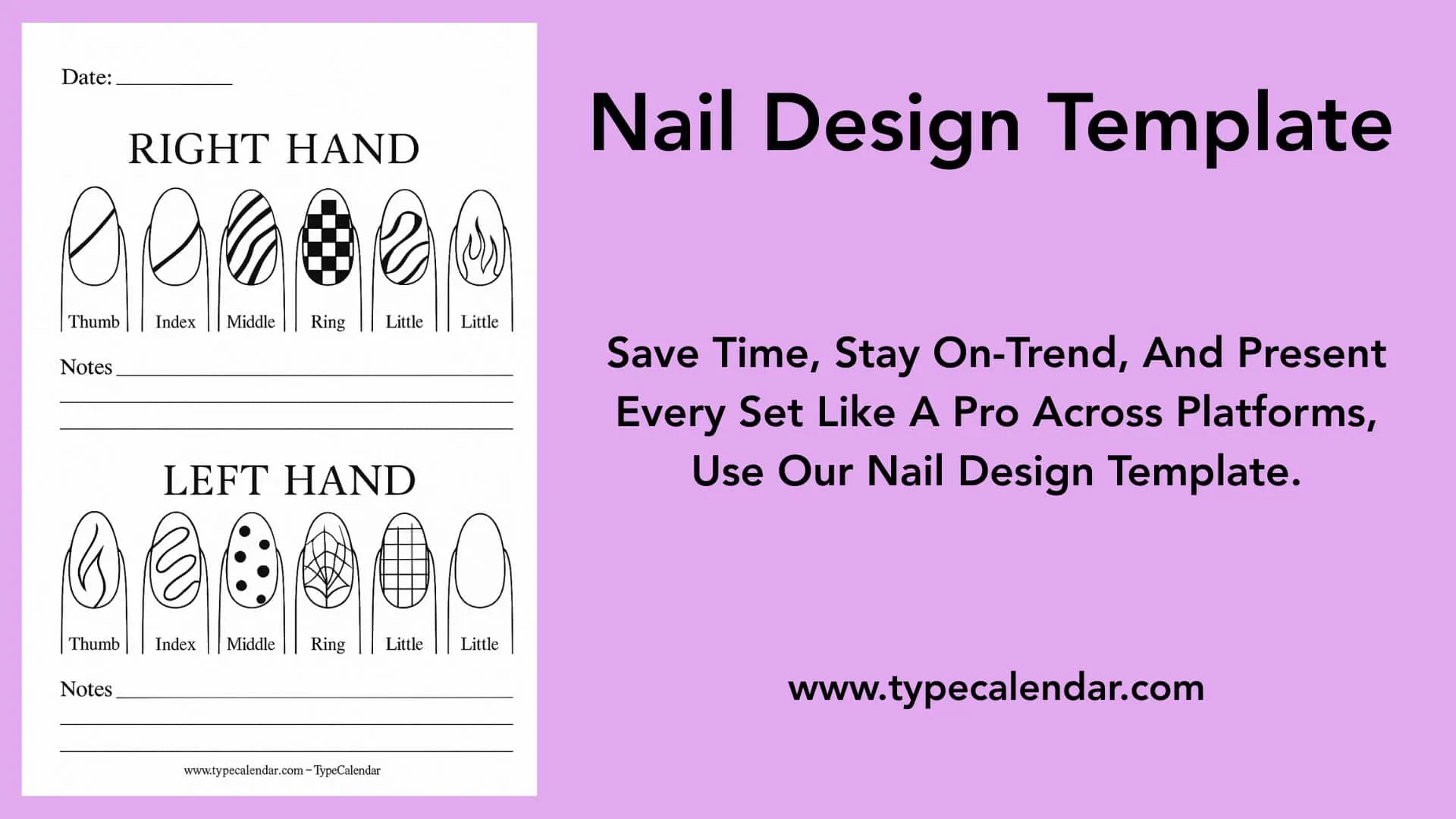 Nail Design Template