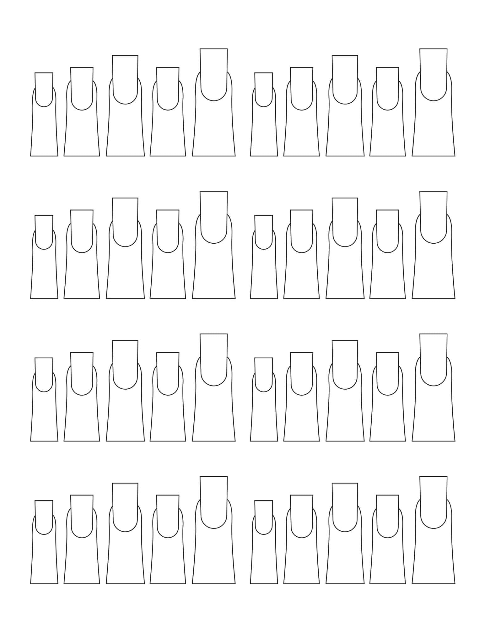 Simple Word Nail Design Template Simple Word Nail Design Template