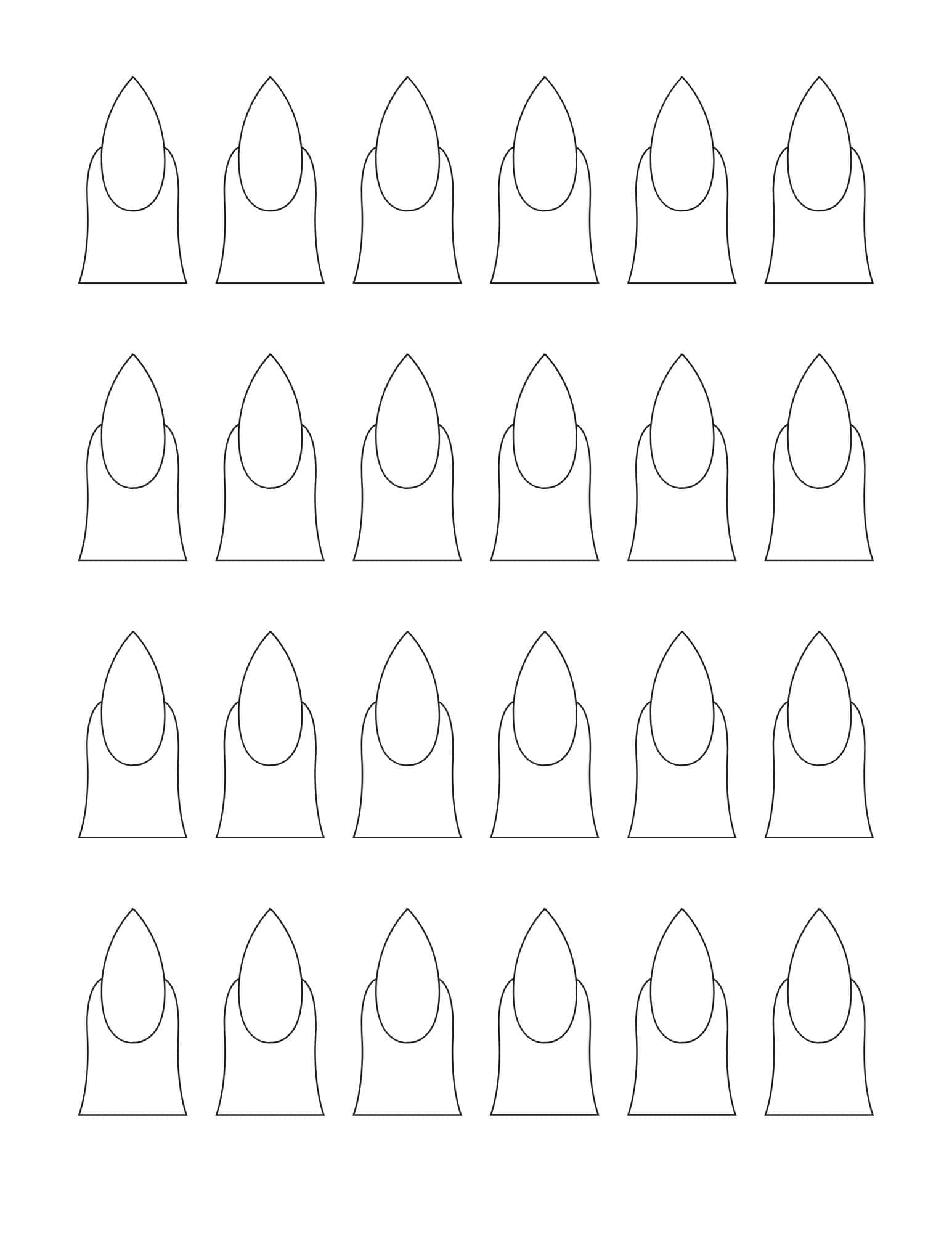 Word Nail Design Template Word Nail Design Template